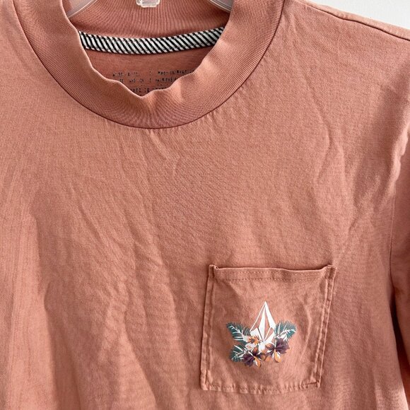 ๐ EUC๐ Volcom Pocket Dial T-shirt Crop Top Shirt retro organic cotton tee - Picture 8 of 11